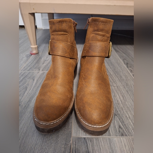 SM New York brown boots Size 6 1/2 - Picture 3 of 8